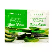 Vivai Máscara Facial 2 em 1 Aloe Vera (Esfoliante e Hidratante)